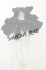 PUTUMAYO / ネコミミフードミニケープ  黒 H-25-04-11-1004-PT-JA-KB-ZH