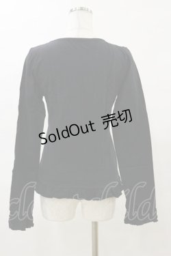 画像2: PUTUMAYO / プリントフリル長袖カットソー  黒×紫 H-25-04-11-1030-PT-TO-KB-ZH