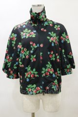 Jane Marple / Very berriesジップアップブルゾン  ブラック H-25-04-11-1034-JM-JA-KB-ZH