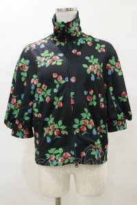 Jane Marple / Very berriesジップアップブルゾン  ブラック H-25-04-11-1034-JM-JA-KB-ZH