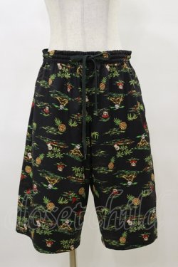 画像1: Candy Stripper / CANDY ISLAND HALF PANTS  ブラック H-25-04-11-1039-PU-PA-KB-ZH