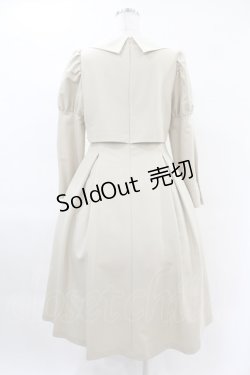 画像2: Maison de FLEUR Petite Robe canone / クロエが微笑むワンピース M Beige H-25-04-11-001-EL-OP-NS-ZH