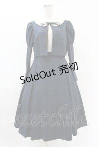 Maison de FLEUR Petite Robe canone / クロエが微笑むワンピース（チェック） M Green H-25-04-11-005-EL-OP-NS-ZH