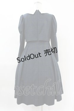 画像2: Maison de FLEUR Petite Robe canone / クロエが微笑むワンピース（チェック） M Green H-25-04-11-005-EL-OP-NS-ZH