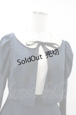 画像4: Maison de FLEUR Petite Robe canone / クロエが微笑むワンピース（チェック） M Green H-25-04-11-005-EL-OP-NS-ZH