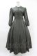 画像1: Maison de FLEUR Petite Robe canone / ニナのお茶会ワンピース M Green H-25-04-11-006-EL-OP-NS-ZH (1)