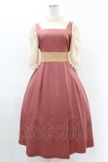 Maison de FLEUR Petite Robe canone / コトコト聴こえるワンピース M Dark Pink H-25-04-11-008-EL-OP-NS-ZH