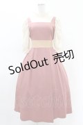 Maison de FLEUR Petite Robe canone / コトコト聴こえるワンピース M Dark Pink H-25-04-11-008-EL-OP-NS-ZH