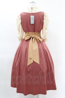 画像2: Maison de FLEUR Petite Robe canone / コトコト聴こえるワンピース M Dark Pink H-25-04-11-008-EL-OP-NS-ZH