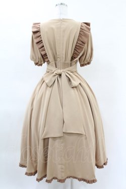 画像2: Maison de FLEUR Petite Robe canone / キャラメリゼをするワンピース M Beige H-25-04-11-009-EL-OP-NS-ZH