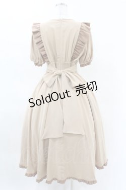 画像2: Maison de FLEUR Petite Robe canone / キャラメリゼをするワンピース M Beige H-25-04-11-009-EL-OP-NS-ZH