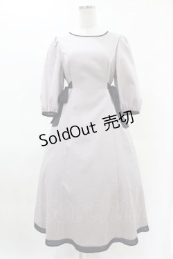 画像1: Maison de FLEUR Petite Robe canone / 隠れ家見つけるワンピース M Gray H-25-04-11-011-EL-OP-NS-ZH