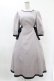 画像1: Maison de FLEUR Petite Robe canone / 隠れ家見つけるワンピース M Gray H-25-04-11-011-EL-OP-NS-ZH (1)
