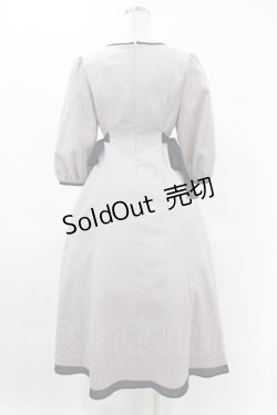画像2: Maison de FLEUR Petite Robe canone / 隠れ家見つけるワンピース M Gray H-25-04-11-011-EL-OP-NS-ZH