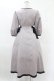画像2: Maison de FLEUR Petite Robe canone / 隠れ家見つけるワンピース M Gray H-25-04-11-011-EL-OP-NS-ZH (2)
