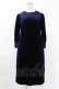 画像1: Maison de FLEUR Petite Robe canone / セーラーカラーベロアワンピース M Navy H-25-04-11-014-EL-OP-NS-ZH (1)