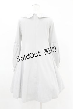 画像2: Maison de FLEUR Petite Robe canone / レース衿ワンピース M Gray H-25-04-11-015-EL-OP-NS-ZH