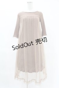 Maison de FLEUR Petite Robe canone / ジョセフィーヌの定番ワンピース Free Brown H-25-04-11-016-EL-OP-NS-ZH