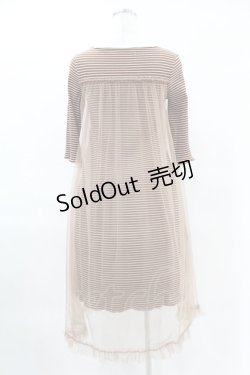 画像2: Maison de FLEUR Petite Robe canone / ジョセフィーヌの定番ワンピース Free Brown H-25-04-11-016-EL-OP-NS-ZH