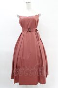 Maison de FLEUR Petite Robe canone / リトル・メイドのワンピース M Dark Pink H-25-04-11-017-EL-OP-NS-ZH