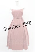 Maison de FLEUR Petite Robe canone / リトル・メイドのワンピース M Dark Pink H-25-04-11-017-EL-OP-NS-ZH
