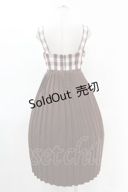 画像2: Maison de FLEUR Petite Robe canone / 声をかけたいジャンパースカート M Brown H-25-04-11-018-EL-OP-NS-ZH