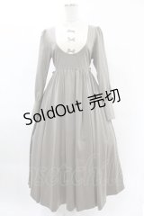 Maison de FLEUR Petite Robe canone / カノンレトロワンピース M Brown H-25-04-11-002-EL-OP-NS-ZH