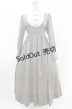 画像1: Maison de FLEUR Petite Robe canone / カノンレトロワンピース M Brown H-25-04-11-002-EL-OP-NS-ZH