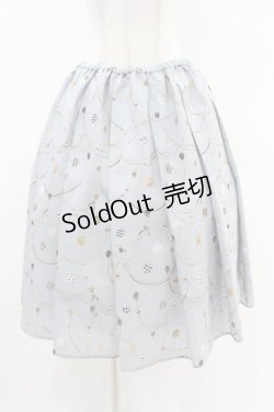 画像1: Franche Lippee / オリプリスカート M ブルーグレー H-25-04-11-020-LO-SK-NS-ZH