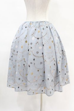 画像2: Franche Lippee / オリプリスカート M ブルーグレー H-25-04-11-020-LO-SK-NS-ZH