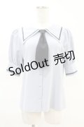 Maison de FLEUR Petite Robe canone / 学びを楽しむネクタイブラウス Free Blue H-25-04-11-023-EL-BL-NS-ZH