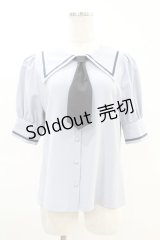 Maison de FLEUR Petite Robe canone / 学びを楽しむネクタイブラウス Free Blue H-25-04-11-023-EL-BL-NS-ZH