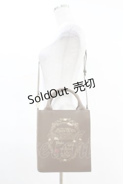画像1: Maison de FLEUR / Disney 女王/ブック型ショルダーバッグ  ブラウン H-25-04-11-026-LO-BG-NS-ZH