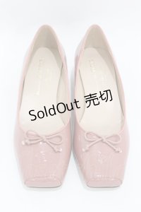 Maison de FLEUR Petite Robe canone / エトワール気取るバレエシューズ M ピンク H-25-04-11-034-EL-SH-NS-ZH