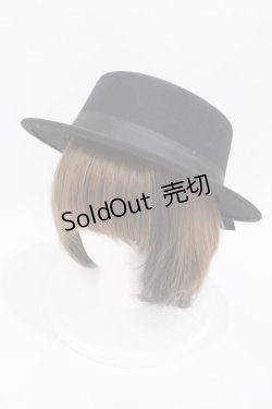 画像1: m petit by misako / サンリオキャラクターズコラボ クロミ カンカン帽  ブラック H-25-04-11-036-LO-AC-NS-ZH