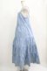 画像2: Jane Marple Dans Le Salon / Typewriter lace tiered dress  ブルー H-25-04-12-003-JM-OP-KB-ZH (2)