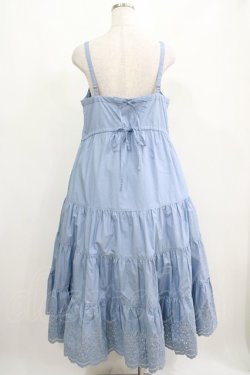 画像3: Jane Marple Dans Le Salon / Typewriter lace tiered dress  ブルー H-25-04-12-003-JM-OP-KB-ZH