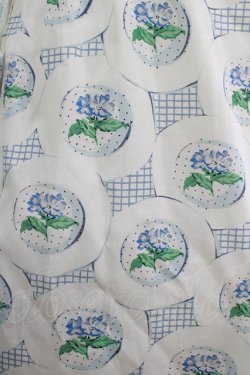 画像4: Jane Marple Dans Le Salon / Flower Plateのチュニックワンピース  アイボリー×ブルーグレイ H-25-04-12-032-JM-OP-KB-ZH