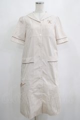 Katie / ICECREAM SHOP uniform  ベージュストライプ H-25-04-12-035-LO-OP-KB-ZH