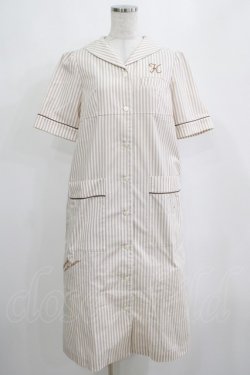 画像1: Katie / ICECREAM SHOP uniform  ベージュストライプ H-25-04-12-035-LO-OP-KB-ZH