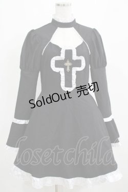 画像1: DARK IN LOVE / Gothic lolita cross doll dress S ブラック H-25-04-12-037-PU-OP-KB-ZH