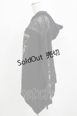 画像2: KILL STAR / レース切替プルパーカー XXL 黒 H-25-04-12-041-SL-TO-KB-ZH
