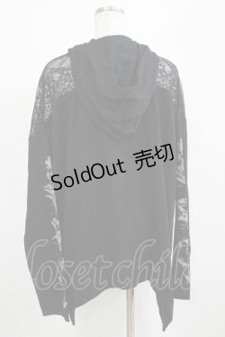 画像3: KILL STAR / レース切替プルパーカー XXL 黒 H-25-04-12-041-SL-TO-KB-ZH