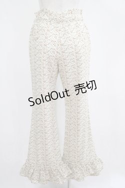 画像3: Candy Stripper / FLORAL GIRLY FRILL HEM FLARE PANTS  アイボリー H-25-04-12-043-PU-PA-KB-ZH