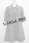 MILK / ツインリボンシャツワンピース  ブラック H-25-04-12-044-ML-OP-KB-ZH
