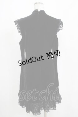 画像3: KILL STAR / レースアップベルベットドレス S ブラック H-25-04-12-046-SL-OP-KB-ZH