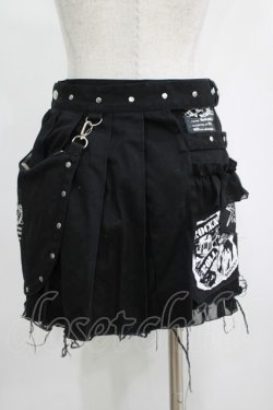 画像3: SEX POT ReVeNGe / フラップ付ラップスカート  黒 H-25-04-12-048-SP-SK-KB-ZH