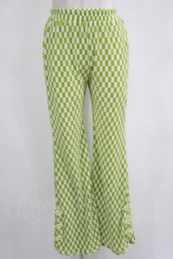 画像1: Candy Stripper / EASY FLARE CHINA PANTS  ライトグリーン H-25-04-12-050-PU-PA-KB-ZH
