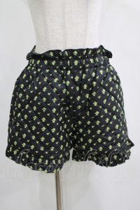 Candy Stripper / TINY ROSE QUILTING SHORTS 2 ブラック H-25-04-12-051-PU-PA-KB-ZH