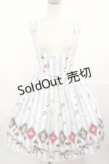 metamorphose / おかしなくにのTea Partyフロントあきジャンパースカート Free サックス H-25-04-12-1047-ME-OP-NS-ZH